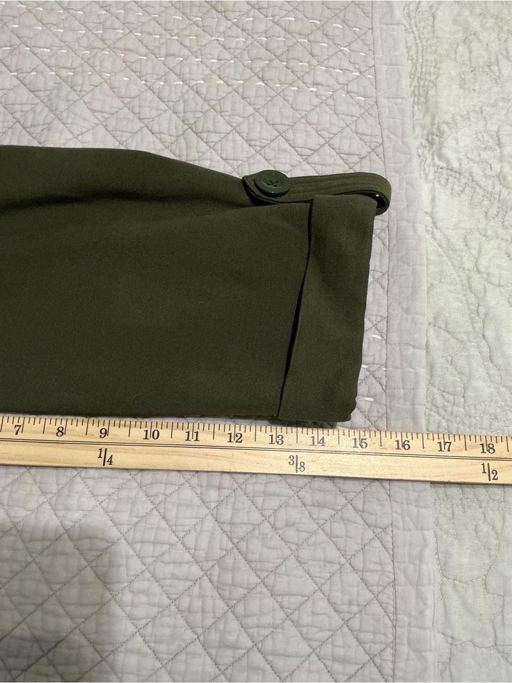 Christian Siriano Olive Green Hooded Button-Front Swing Jacket Plus Size 1X - Picture 8 of 8
